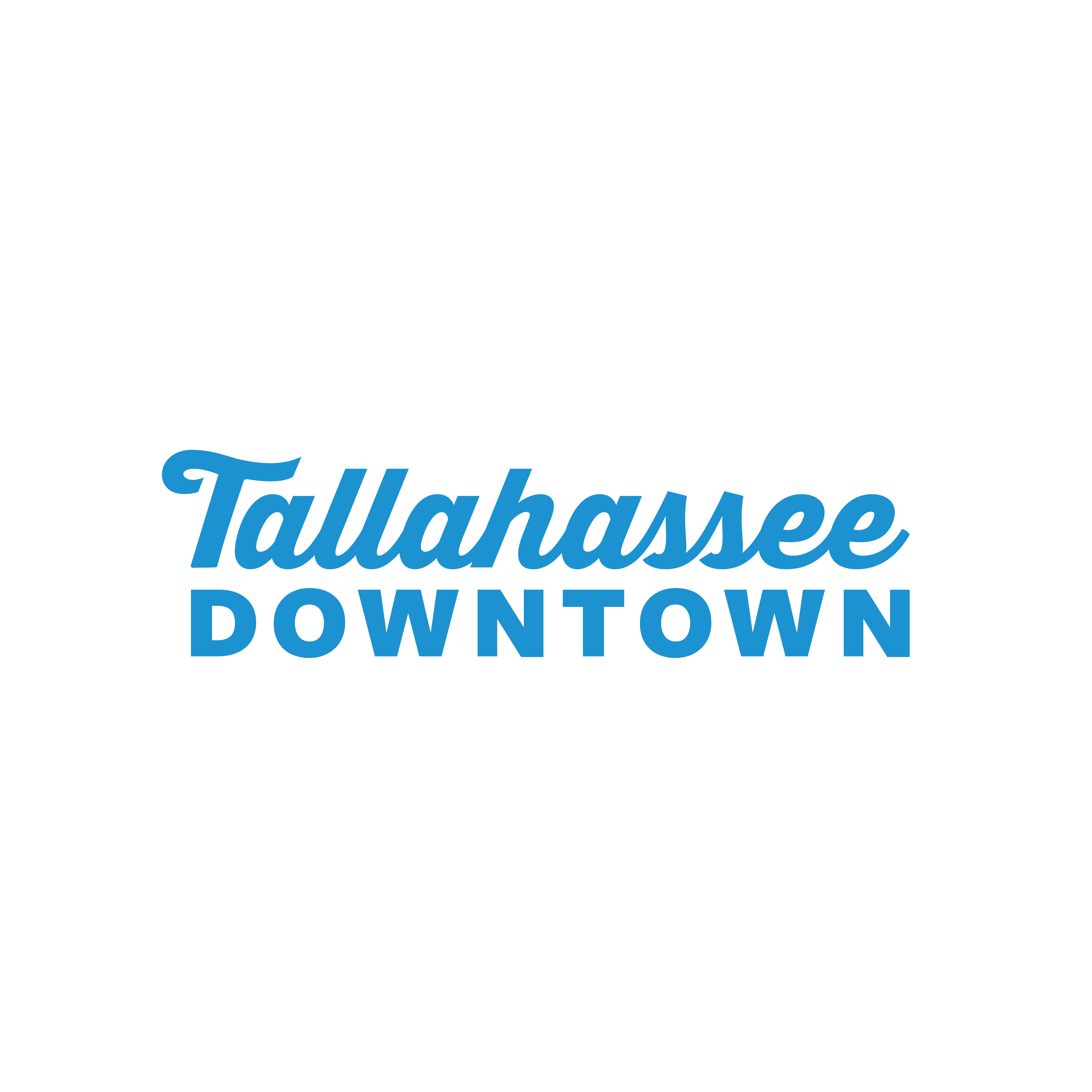 Tallahassee Downtown Blue Primary Logo